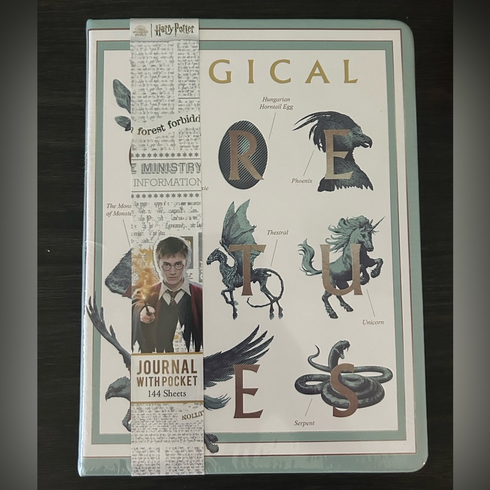 Harry Potter Magical Creatures Journal with pocket 144 page NWT